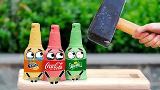 Experiment: Hammer vs Coca-Cola and Mentos | Doodles Life