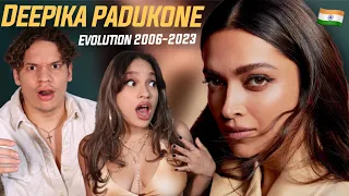 She's Why We Love Bollywood| Waleska & Efra React to 'Deepika Padukone Evolution 2006 - 2023'