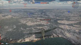 War Thunder: Fw 190 D-13 eliminates Thunderbolt