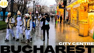Walk in BUCHAREST - Capital of ROMANIA - City Centre - Full Tour