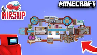 I Built The Among Us & Henry Stickmin Toppat Airship Map In MINECRAFT!