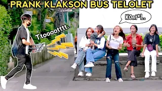 KOMPILASI PRANK KLAKSON BUS TELOLET.. AUTO KAGET NGOMONG KASAR..