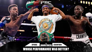 Who Performed Better Against Shawn Porter: Errol Spence Jr. or Terence Crawford?