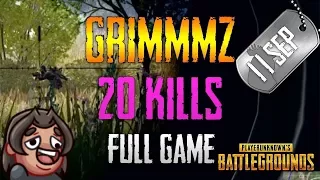 PUBG GOD Grimmmz | 20 KILLS | PLAYERUNKNOWN'S BATTLEGROUNDS