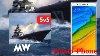 Tips to play Modern Warships smoothly on potato phone