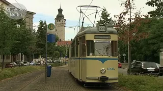 Alte Straßenbahnen in Leipzig