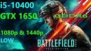 Battlefield 2042 _ i5-10400 _ GTX 1650 _ 1080p & 1440p LOW