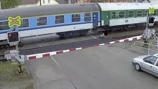AP- Czech man narrowly misses speeding train