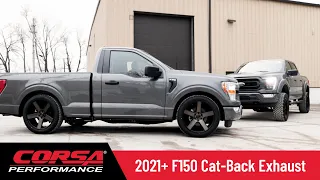 NEW 2021 Ford F-150 Cat Back Exhaust System - CORSA Performance F-150 Ecoboost Exhaust
