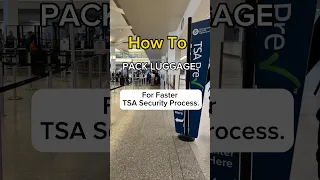 How To Pack Luggage for Faster Airport TSA Security Clearing #airport #tsa