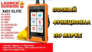 LAUNCH Creader Elite выбери свою марку