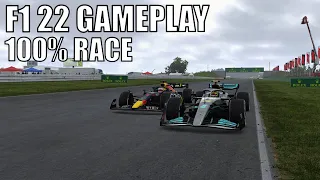 F1 22 | 100% RACE GAMEPLAY with LEWIS HAMILTON at Silverstone