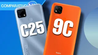 Realme C25 VS Xiaomi Redmi 9C  | Comparativo