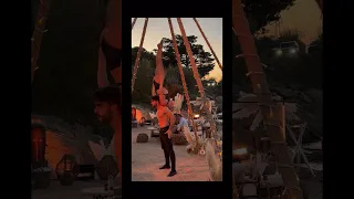 Acrobats perform in St. Tropez. Would you try this?! 😳 #acrobat #circus #perform #balance