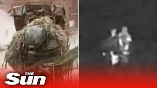 Ukrainian stealth sniper takes out Russian troops near Bakhmut