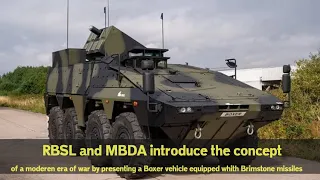 RBSL and MBDA introduce Boxer Concept vehicle equipped with Brimstone Missile