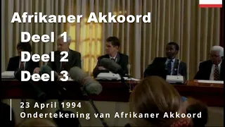 Die Afrikaner Akkoord - 23 April 1994 - Tabok Trust - Vollengte Video Deel 1,2,3 #Selfbeskikking