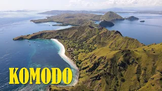 Komodo islands (Lesser Sunda, Indonesia) AERIAL DRONE 4K VIDEO (DJI Mavic Air 2)