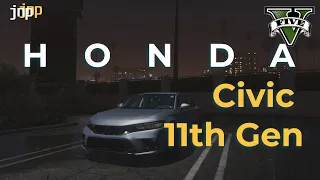 GTA V late night grinding in a Honda Civic 11th Generation | Steering Wheel Gameplay
