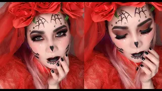 DIOR BACKSTAGE EYE SHADOW PALETTE & ABH NORVINA VOL. 2  | SUGAR SKULL FLORAL HALLOWEEN MAKEUP |