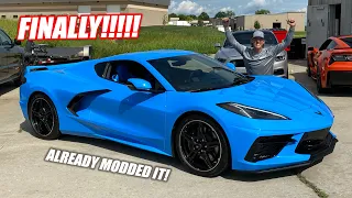 We FINALLY Got Our Mid-Engine C8 Corvette!!! 1000+hp Axles, Lowering it, and MORE!