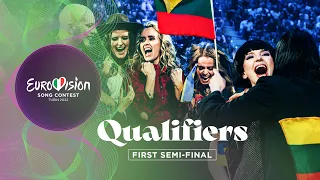 Qualifiers Announcement - First Semi-Final - Eurovision 2022 - Turin