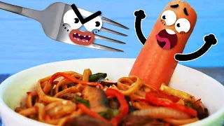 AAAA! Food Came Alive and Is Out of Control! Funny Moments and Daily Fails by DOODLAND