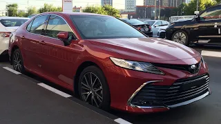 Toyota Camry Обновлённая | Тойота Камри КРАСНАЯ | БЕЛЫЙ  Салон | Круговой Обзор 360° | Тойота РОЛЬФ