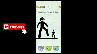 Draw 2 Save Stickman Puzzle New Update Level 264 Watch out for giant kicks