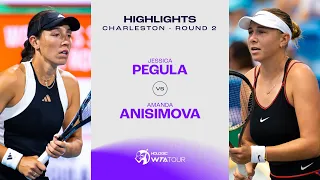 Jessica Pegula vs. Amanda Anisimova | 2024 Charleston Round 2 | WTA Match Highlights