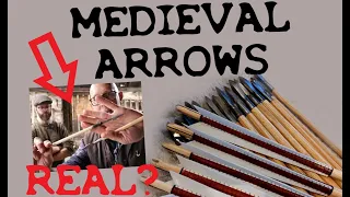 What are REAL Medieval WARBOW ARROWS like? Matt Easton & Will Sherman (Medieval Arrows)