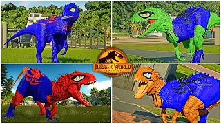 Spiderman I-Rex Color Pack Break Out & Fighting Super Hero Dinosaurs , Jurassic World Evolution 2