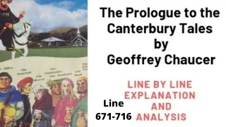The Prologue to the Canterbury Tales by Geoffrey Chaucer | Pardoner | Line 671 to 716 Urdu Hindi
