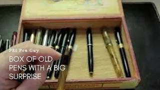 Box Of Vintage Fountain Pens With a Big Surprise!