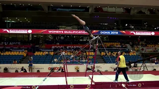 ARDILA GARCIA Dayana (COL) - 2018 Artistic Worlds, Doha (QAT) - Qualifications Uneven Bars