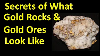 What does gold look like in rocks_ Gold bearing rock identification.