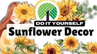 SUNFLOWER DIY Wall Decor From DOLLAR TREE And MORE!