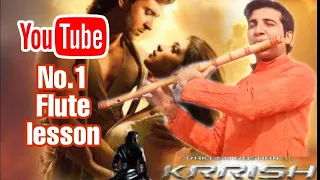 Learn krrish flute theme music with tounging tricks