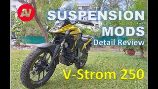 Suzuki VStrom 250 | Suspension Modifications | Detail Video