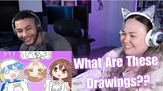 IRL Pictionary with CDawgVA (Upside Down Drawing Challenge!) Reaction!!