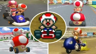 Evolution of - Toad in Mario Kart Games