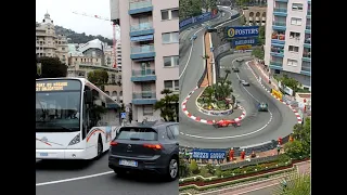 Formula 1 Monaco Grand Prix track - Normal vs Race day