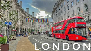 England, Central London Evening Walk | Relaxing Walking tour in West End London [4K HDR]