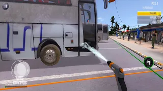 Mercedes Travego 16 SHD Bus Washing Stop - Bus Simulator Ultimate NEW UPDATE Gameplay