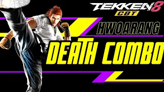 Tekken 8 | CBT | Hwoarang 38 Hit  214 Max  Damage Death Combo