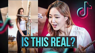 Professional Flutist reacts to most popular FLUTE TikToks