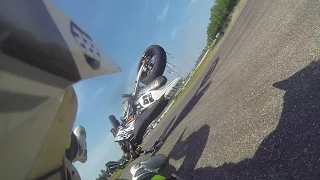 Epic/weird Crash with a KTM EXC530 Supermoto