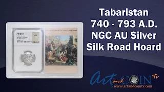 Tabaristan 780 - 793 A.D. NGC AU Silver Silk Road Hoard coin at Art and Coin TV