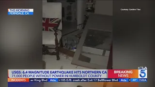 Powerful quake damages homes, cuts power to thousands in Northern California