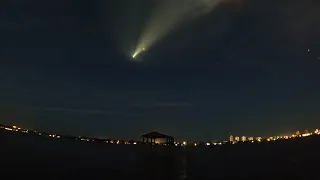 SpaceX Rocket Shines in Sky Over Ormond Beach, Florida